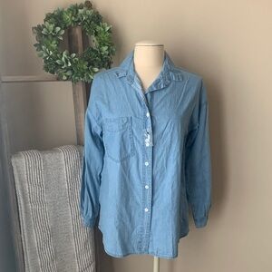 Womens L/S Denim button down